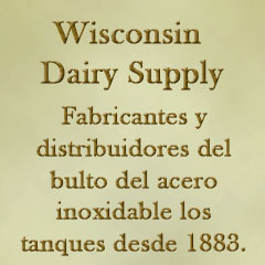 Wisconsin Dairy Supply ha sido manufacuring y de distribución de los tanques del bulto del acero inoxidable para 4 generaciones.